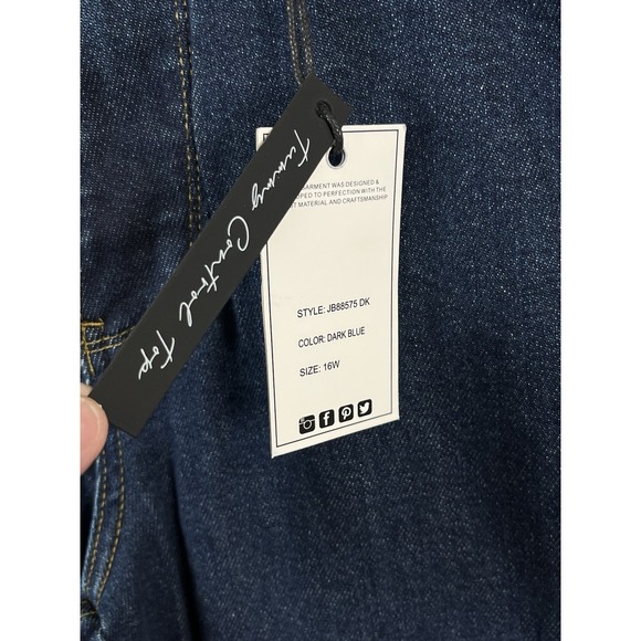 JUDY BLUE NWT High Waist Straight Leg Jeans JB88575 Blue Womens Sz 16 - Picture 3 of 14